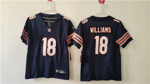 Women's Chicago Bears #18 Caleb Williams Navy 2024 Draft F.U.S.E. Vapor Football Stitched Jersey(Run Small),We sell and wholesale Women's Chicago Bears #18 Caleb Williams Navy 2024 Draft F.U.S.E. Vapor Football Stitched Jersey(Run Small) on line form chian!